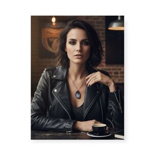 new Robert Rose ✲ Organic Agate Slice Necklace ✲ Rose Gold + Seed Bead Chain ✲